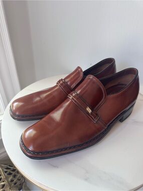 VINTAGE 60s/70s Barker of Earls Barton Hand-Lasted Loafers England UK 10 US 11